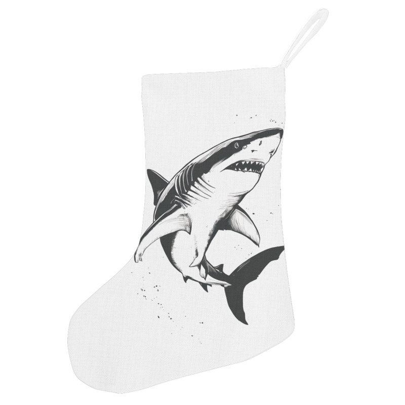 A Shark Holiday Stocking | Artistshot