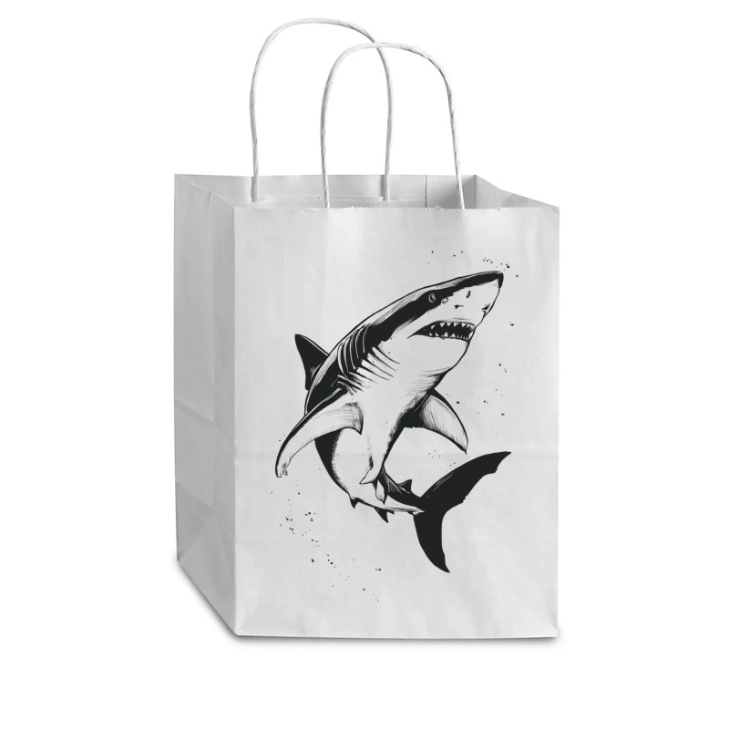 A Shark Cub Paper Bag - 8 X 4 1/2 X 10 1/4 | Artistshot