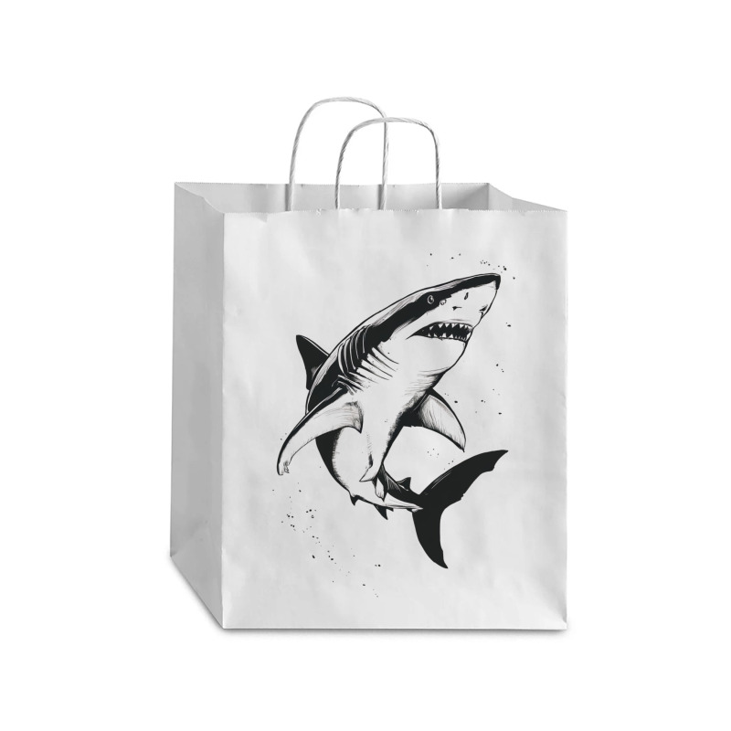 A Shark Debie Paper Bag - 10 X 5 X 13 | Artistshot