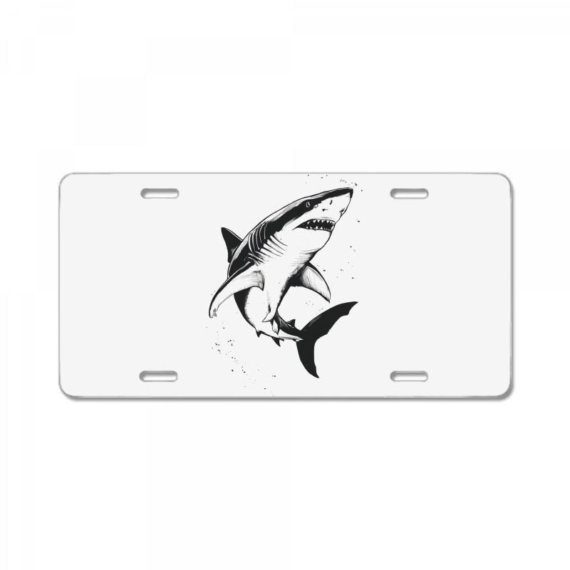 A Shark License Plate | Artistshot