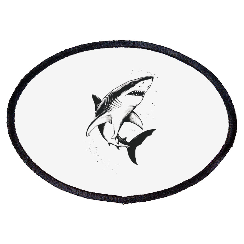 A Shark Oval Patch | Artistshot