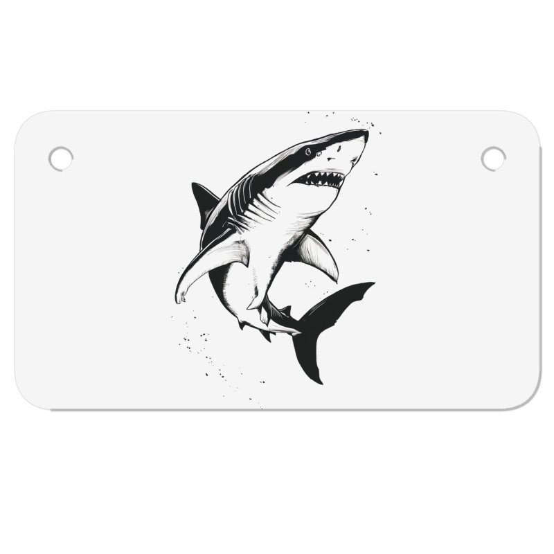 A Shark Motorcycle License Plate | Artistshot