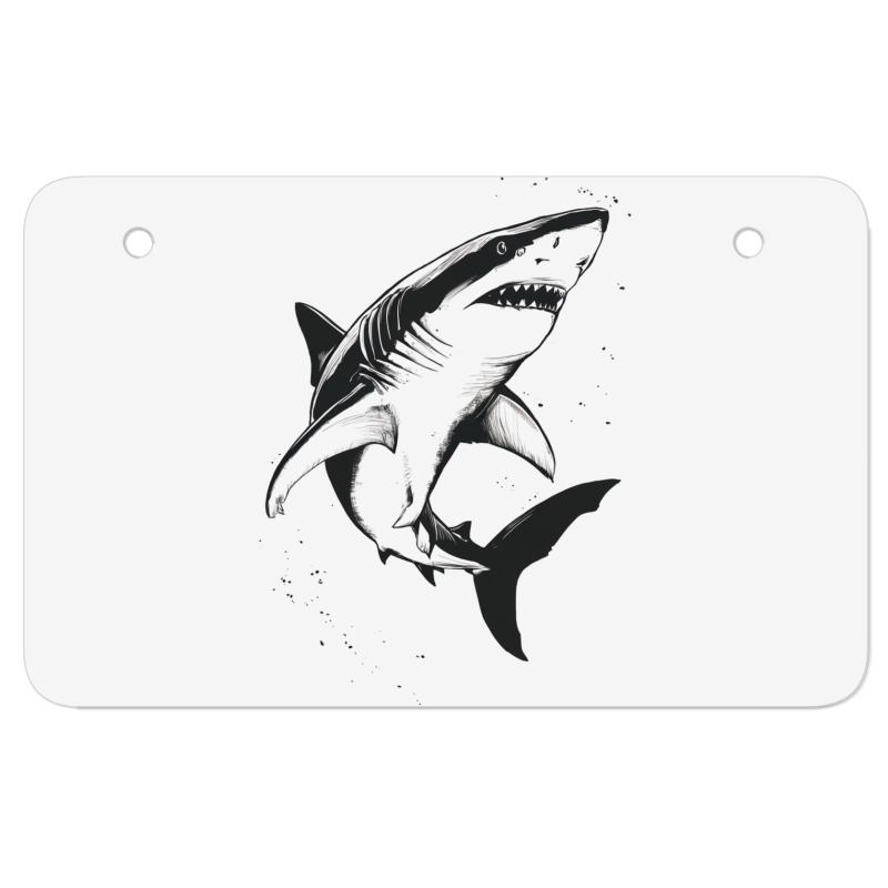 A Shark Atv License Plate | Artistshot