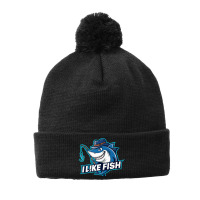 I Like Fish Pom Pom Beanie | Artistshot