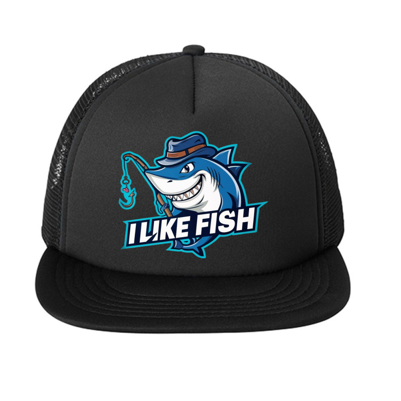 I Like Fish Foam Snapback Hat | Artistshot