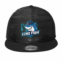 I Like Fish Camo Snapback | Artistshot