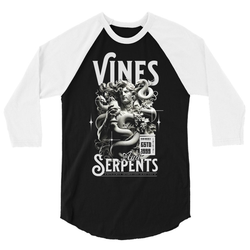 Vines And Serpents 3/4 Sleeve Shirt | Artistshot