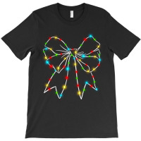 Christmas Light Bow T-shirt | Artistshot