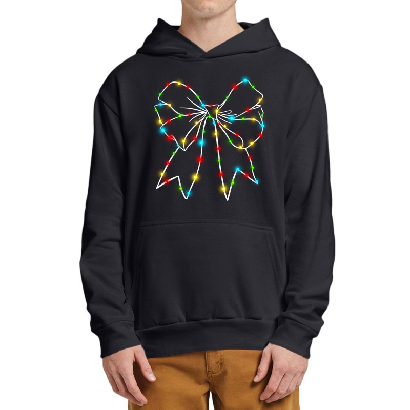 Christmas Light Bow Urban Pullover Hoodie by Oma's Magic World | Artistshot