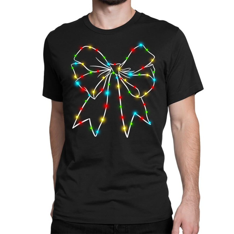 Christmas Light Bow Classic T-shirt by Oma's Magic World | Artistshot