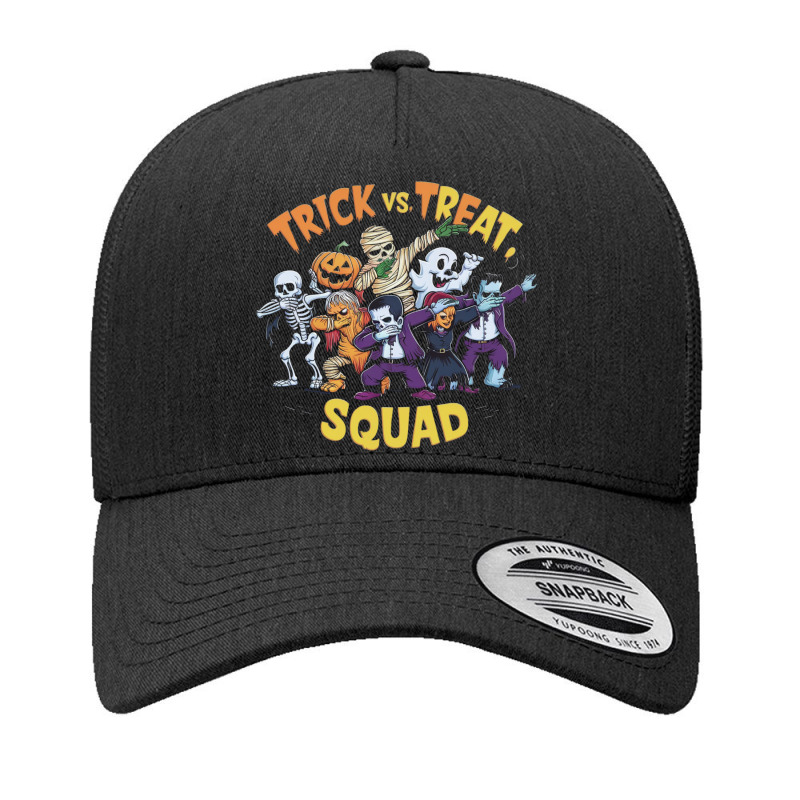 Trick Vs Treat, Squad Yupoong Trucker Cap by Donna Schennum | Artistshot