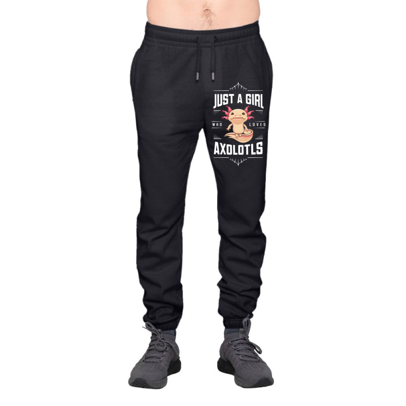 Ust A Girl,who Loves Axolotls' Urban Sweatpant by Donna Schennum | Artistshot