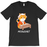 Meowzart Cat Classical Music Piano Funny T-shirt | Artistshot