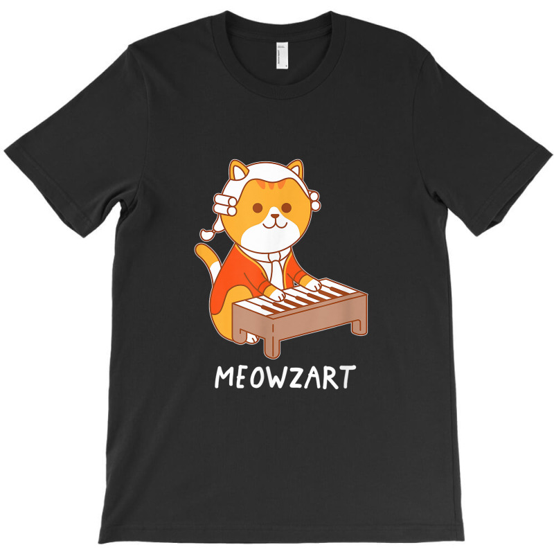 Meowzart Cat Classical Music Piano Funny T-shirt | Artistshot