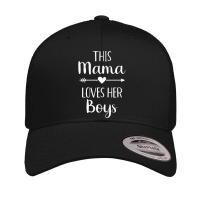 Mom This Mama Loves Her Boys Pullover Hoodie Retro Trucker Cap | Artistshot