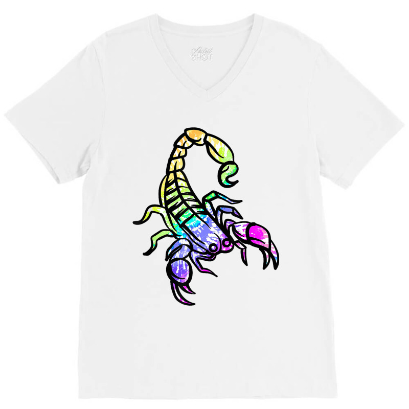 Retro Scorpion V-neck Tee | Artistshot