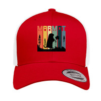 Marmot Silhouette Trees Love Animals Vintage Distress Style Premium T Retro Trucker Cap | Artistshot