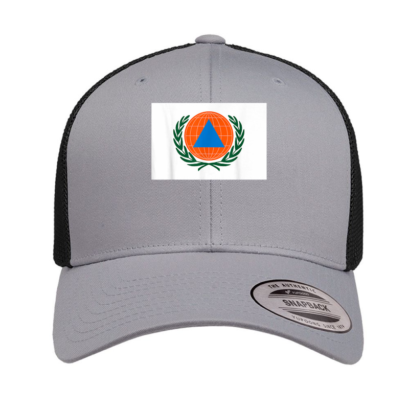 International Civil Defence Organization Flag T Shirt Retro Trucker Cap | Artistshot