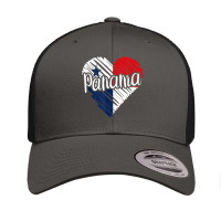 Panama For Men Panamanian Heart Flag For Women Panama Retro Trucker Cap | Artistshot