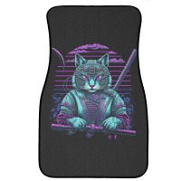 Cat Samurai Art Front Car Mat | Artistshot