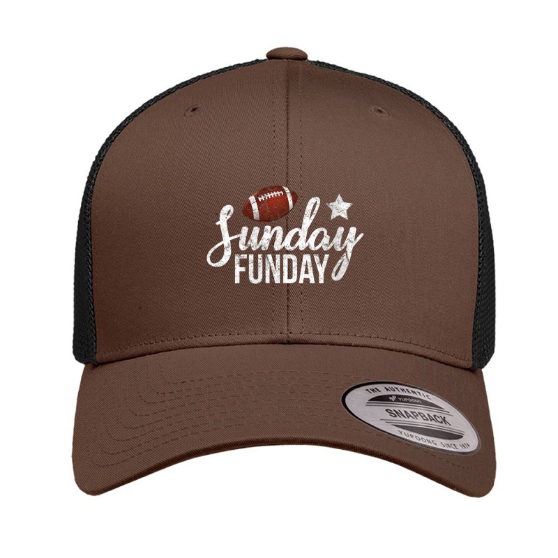 Womens Sunday Football Funday Season Vneck Retro Trucker Cap by Artist-Shannon | Artistshot