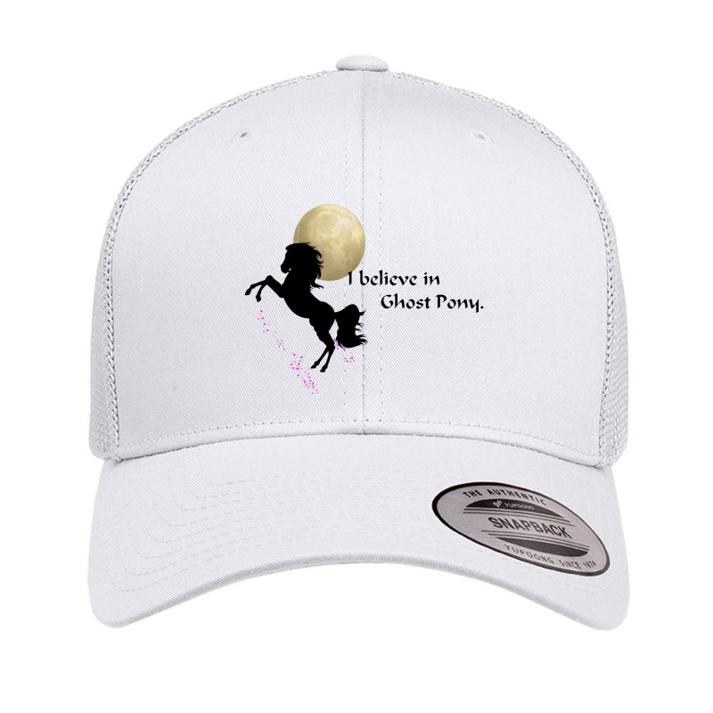 I Believe In Ghost Pony Retro Trucker Cap | Artistshot