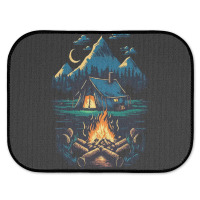 Mountains Campfire Rear Car Mat | Artistshot