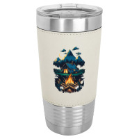 Mountains Campfire Leatherette Tumbler | Artistshot