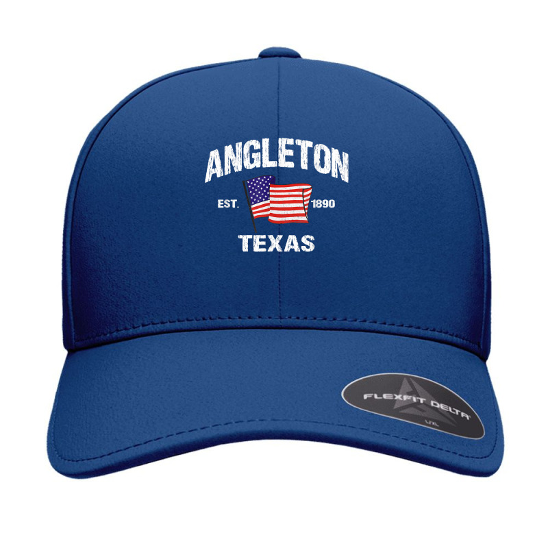 Angleton Texas Tx Usa Stars & Stripes Vintage Style Seamless Cap by PhoebeHaggett | Artistshot