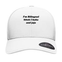 I'm Bilingual B.itch I Haha And Jaja T Shirt Seamless Cap | Artistshot