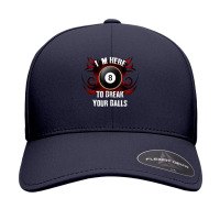 I'm Here To Break Your Balls  Funny Billiards, Pool T Shirt Seamless Cap | Artistshot