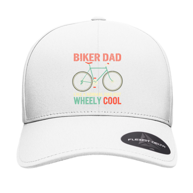 I'm Biker Dad Fathers Day Wheely Cooler Bicycle Bike Cycling Seamless Cap | Artistshot