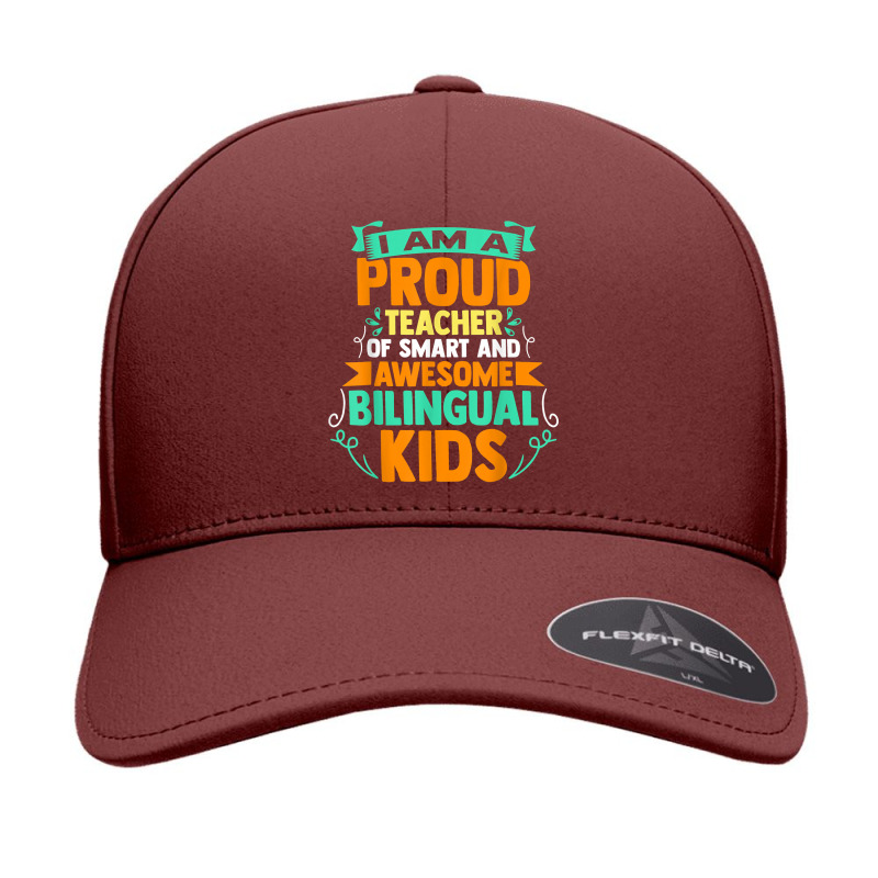 Proud School Teacher Bilingual Kids T Shirt Seamless Cap by roussoevjaapg6u | Artistshot