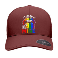 I Licked It So Its Mine Rainbow Lgbt Seamless Cap | Artistshot