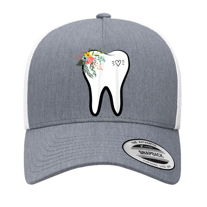 Flower Tooth Dentist Dental Hygienist Oral Hygiene Assistant Yupoong Trucker Cap by kabelistrik | Artistshot