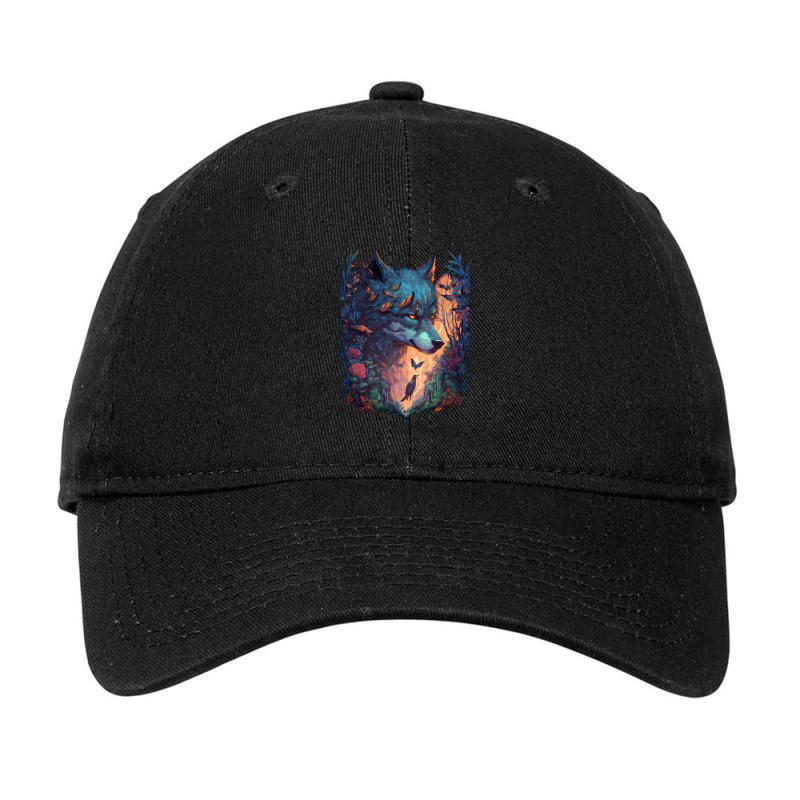 Wolf Forest Adjustable Cap by mailson | Artistshot