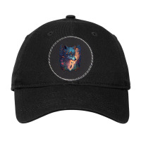 Wolf Forest Adjustable Cap - Leatherette Patch | Artistshot