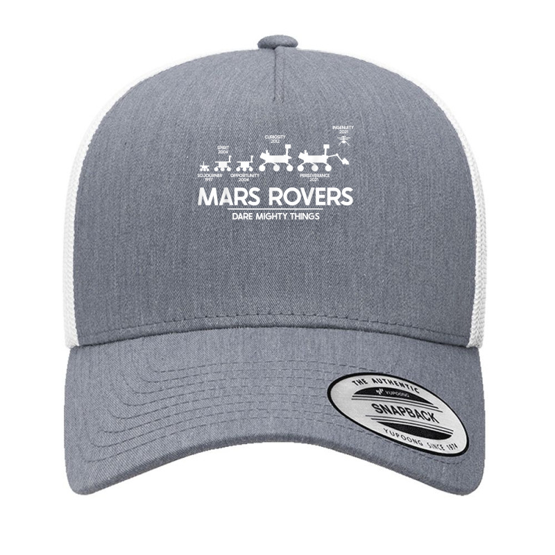 Mars Perseverance Rover Dare Mighty Things Landing Timeline T Shirt Yupoong Trucker Cap by johnjosephmenk | Artistshot