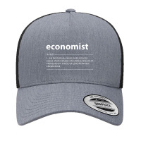 Distressed Economist Definition Funny Economics Yupoong Trucker Cap | Artistshot