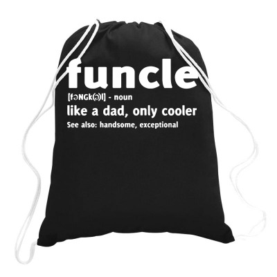 Funcle Fun Uncle Drawstring Bags Designed By Lyly
