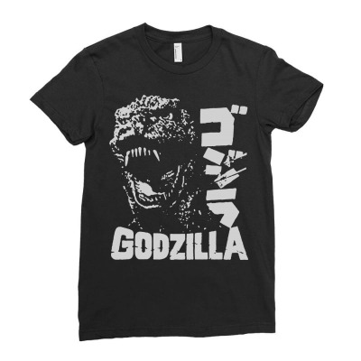 Godzilla Ladies Fitted T-shirt Designed By Lyly