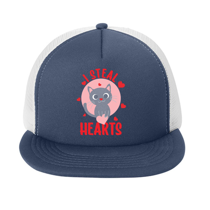 I Steal Hearts T  Shirt I Steal Hearts   Funny Valentines Day T  Shirt Foam Snapback Hat | Artistshot