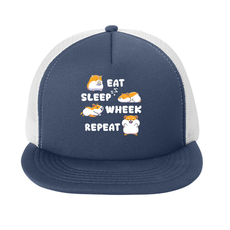 Guinea Pig T  Shirt Eat Sleep Wheek Guinea Pig Rodent Cavies Cavy Pet Foam Snapback Hat | Artistshot