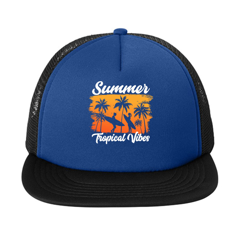 Summer 2021 T  Shirt Summer Topical Vibes T  Shirt Foam Snapback hat by schillerelroy788 | Artistshot