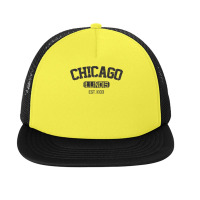 Vintage Chicago Illinois Est. 1833 Souvenir Gift Premium T Shirt Foam Snapback Hat | Artistshot