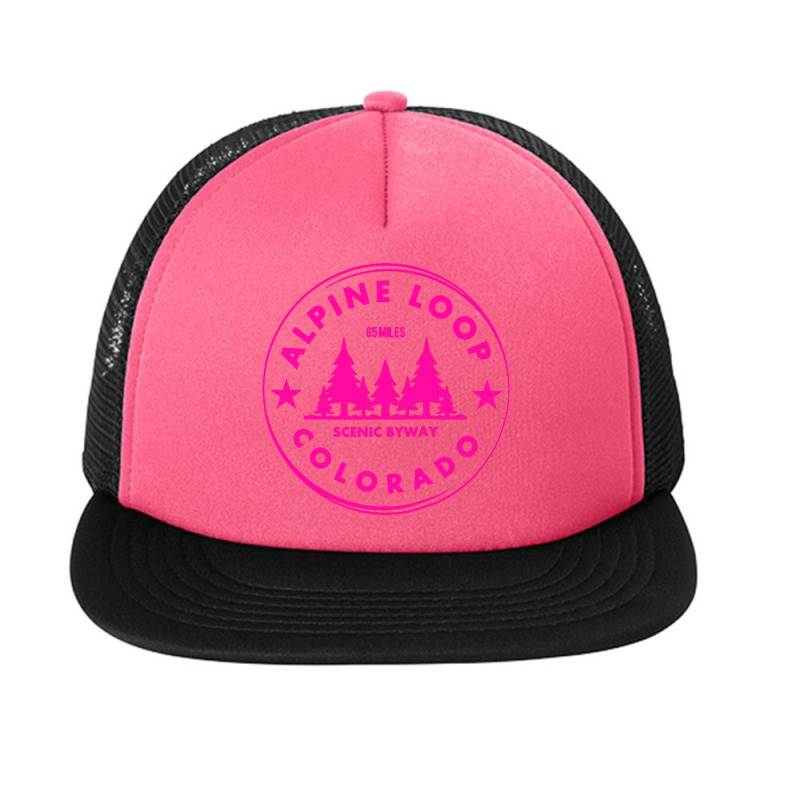 Alpine Loop Colorado Off Road 4x4 Retro Mile High Forest Raglan Foam Snapback hat by nihisumba | Artistshot