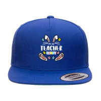 Im The Teacher Bunny Cute Easter Matching Family Rabbit T Shirt 5 Panel Snapback Cap | Artistshot