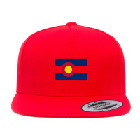 Amsterdam Design With Flag Of The Netherlands Colors Holland Flag Blue 5 Panel Snapback Cap | Artistshot