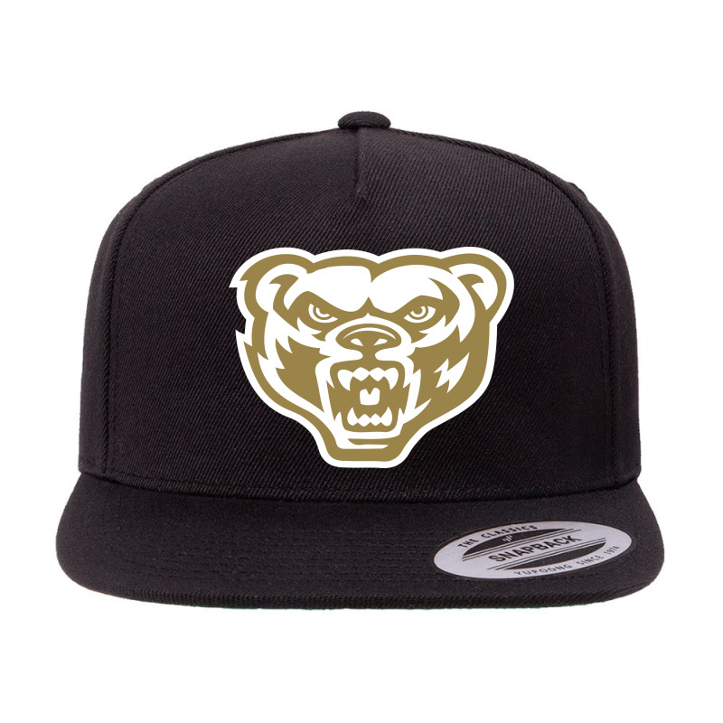 Oakland Golden Grizzlies, Merch 5 panel snapback cap by carterowen3210 | Artistshot