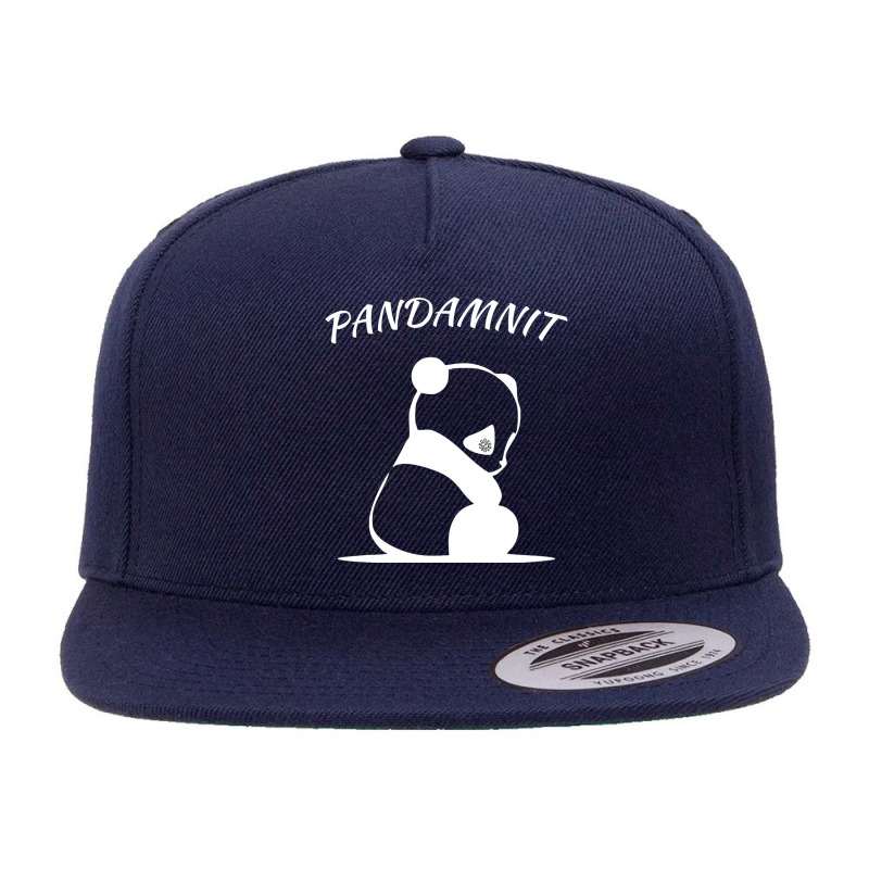 Panda Pandemic Pandamnit Pandenik 5 Panel Snapback Cap | Artistshot